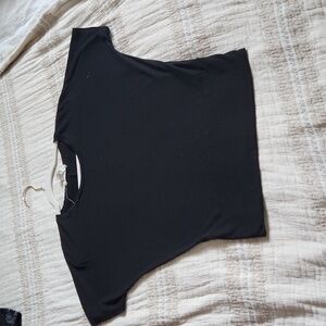 Black "batwing" cotton shirt size M